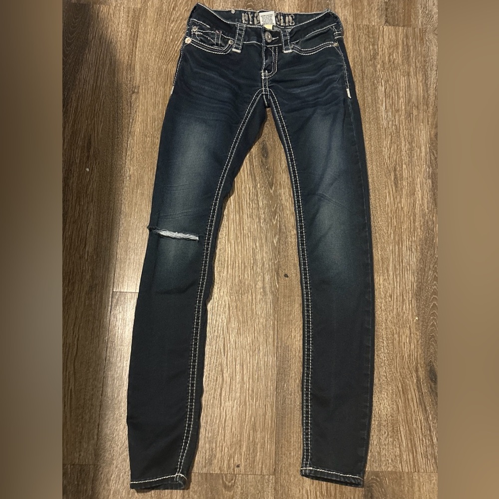 Hydraulic Women Dark Blue Jeans Size 0 Skinny Great Deal!